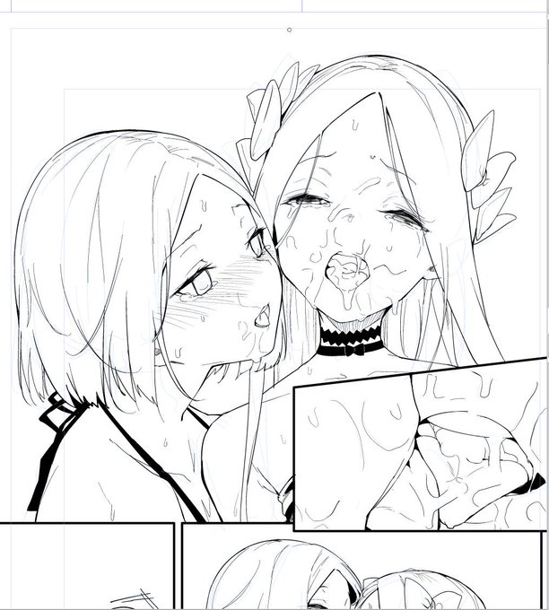 アビーちゃんを心配するバニヤンちゃん進捗 