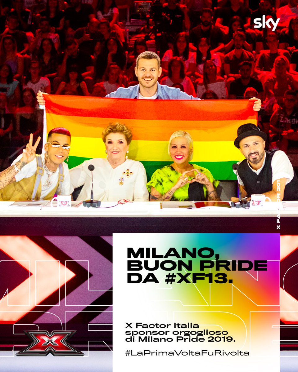 FremantleIT's tweet photo. Da sempre crediamo che la diversità sia una ricchezza e siamo davvero orgogliosi di sostenere @MilanoPride insieme a @XFactor_Italia 🌈
#LifeatFM #XF13 #MilanoPride #LaPrimaVoltaFuRivolta https://t.co/av2X8JaOSm