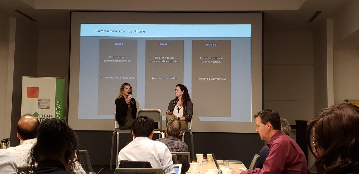 MC2_World's tweet photo. Earlier this month, our CEO and VP @csvenza and @alisonmickey presented in front of 50 startups at the 2019 Cleantech Open West Academy, sharing their insights about how startups can better communicate their value. https://t.co/qHq3QbvcO4