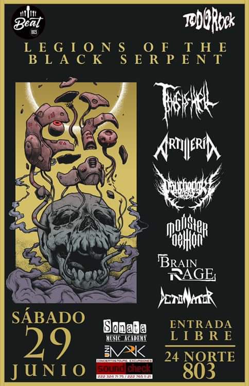 beatpueblamx's tweet photo. Noche de Metal en la casa!!!
Sábado 29 de Junio
#EntradaLibre
#THISISHELL.
#ARTILLERIA
#PSYCHOPATH
#MONSTERDEMON
#BRAINRAGE
#DETONATOR https://t.co/JAcK2SwG1p