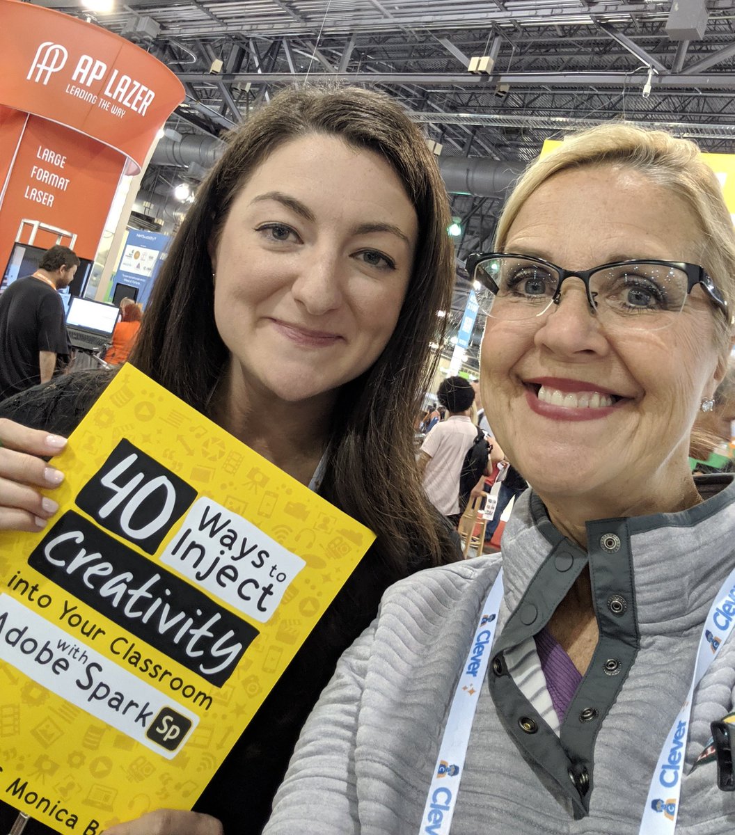 bollingberg's tweet photo. Excited to connect with Monica Burns @ClassTechTips at #ISTE19 ! Look forward to her keynoting #NDATL in North Dakota on October 29! https://t.co/WzkQagPArS