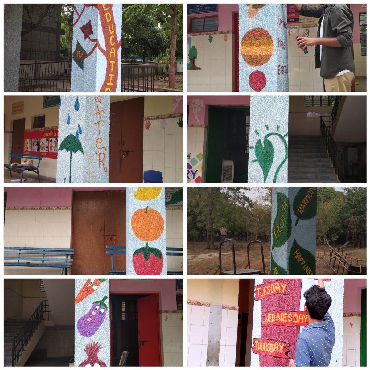 leoratrust's tweet photo. Before and after work,at MCD school. https://t.co/QRIJBY6LJ8
