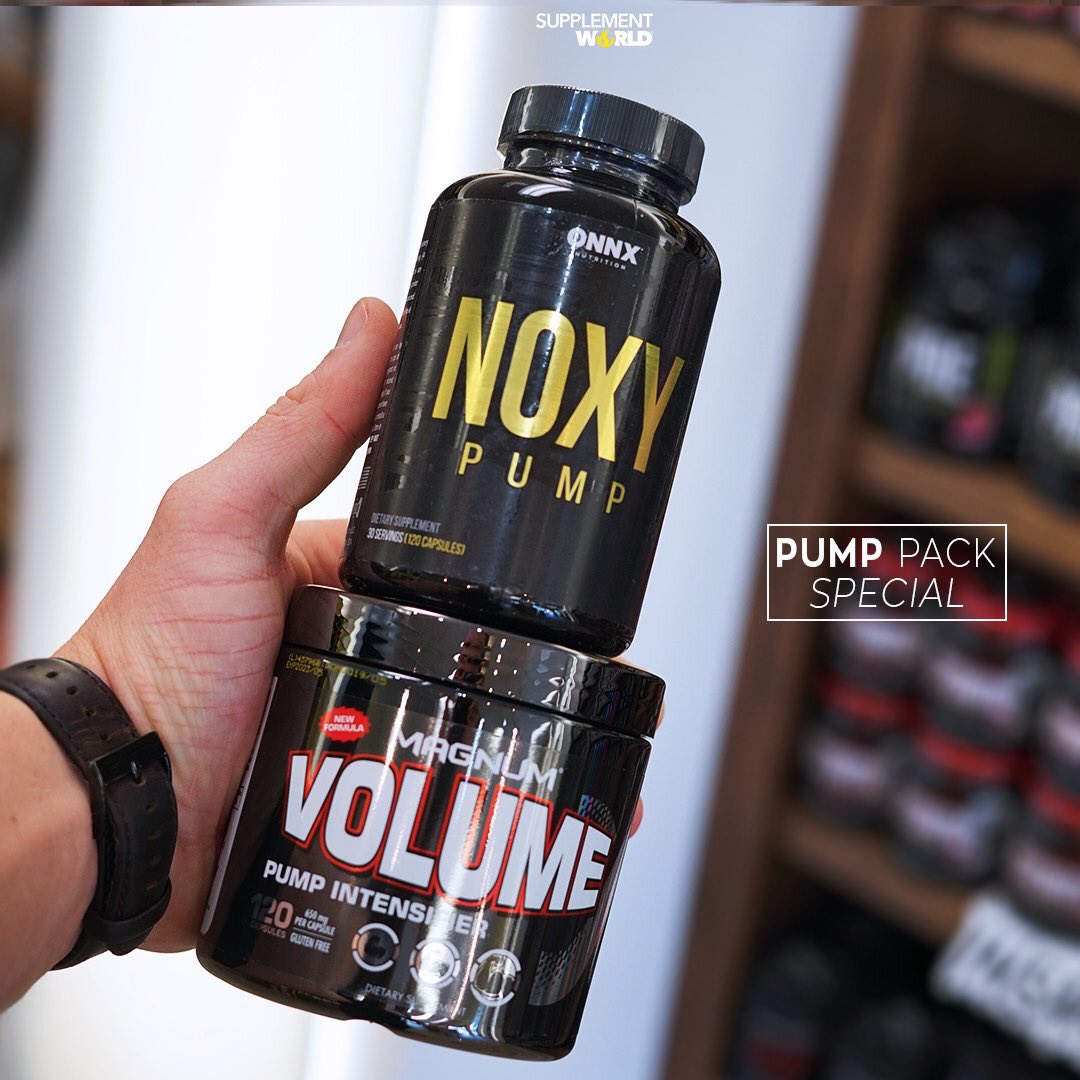 suppworldstores's tweet photo. Have you tried our top two, amazing nitric oxide boosters?
For a limited time you can pick up both Noxy Pump (now in 120 capsule bottles π€―) & Volume (new & improved formula π§¬) for a fraction of the price with our Pump Pack Special!! πͺπ₯
#nitricoxide #supplementworld #teamsw https://t.co/bb1Vr2qYbD