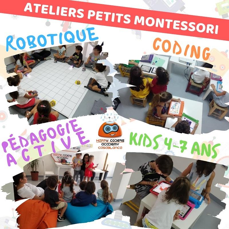 Happy_Coders's tweet image. Stage de vacances spécial Ecole #Montessori Casablanca !
#Code &amp;amp; #Robotique #Pédagogie #Montessori et #HappyCodersAcademy
La rencontre entre 2 pédagogies actives pour une alchimie parfaite ! ✌
#ScratchJr #BlueBot #Thymio #Algorithme #PenséeInformatique