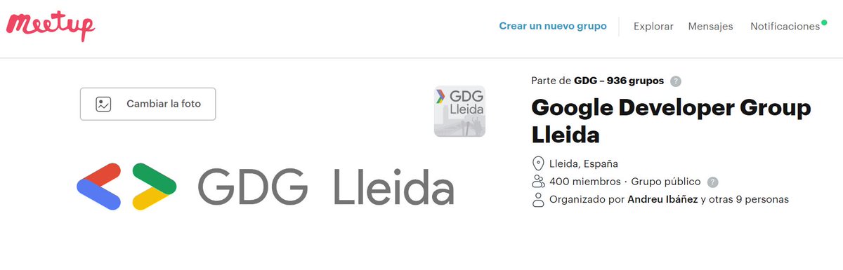 andreuibanez's tweet photo. El grup de Meetup del Google Developers Group de #Lleida ja suma 400 !!! persones interesades en les tecnologies Google i altres. a través de les activitats gratuïtes que fem al Parc Científic del turó de Gardeny, apuntat per estar al corrent a https://t.co/70IPpu0hds https://t.co/2ZIx1NReNn
