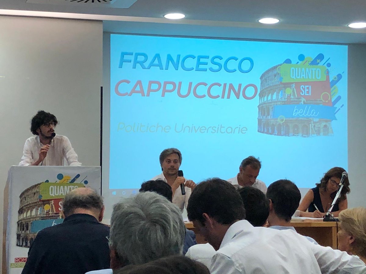 ValentinaGrippo's tweet photo. Francesco Cappuccino: “#Università sia non un cammino solitario o individualista, ma un percorso di comunità e impegno civile. Questo arricchisce anche nel futuro professionale”. #quantoseibella  #Roma https://t.co/uZH9KgbU6O