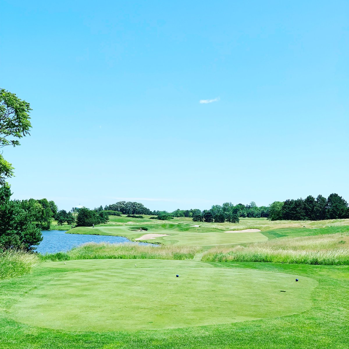 CFgolfclub's tweet photo. We just couldn’t resist-not a cloud in the sky today-picture perfect for the Ladies Invitational practice rounds. #ladiesinvitational #ladiesgolf https://t.co/Kde2m0cZUh