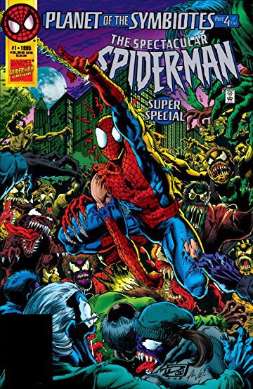 Carnage appears in the Spider-Man and Venom: Planet of the Symbiotes storyA Symbiote invasion and it’s up to Spider-Man Scarlet Spider and Venom to stop itThe story is told in these super specialsAmazing Spider-ManSpider-Man VenomSpectacular Spider-Man Web of Spider-Man