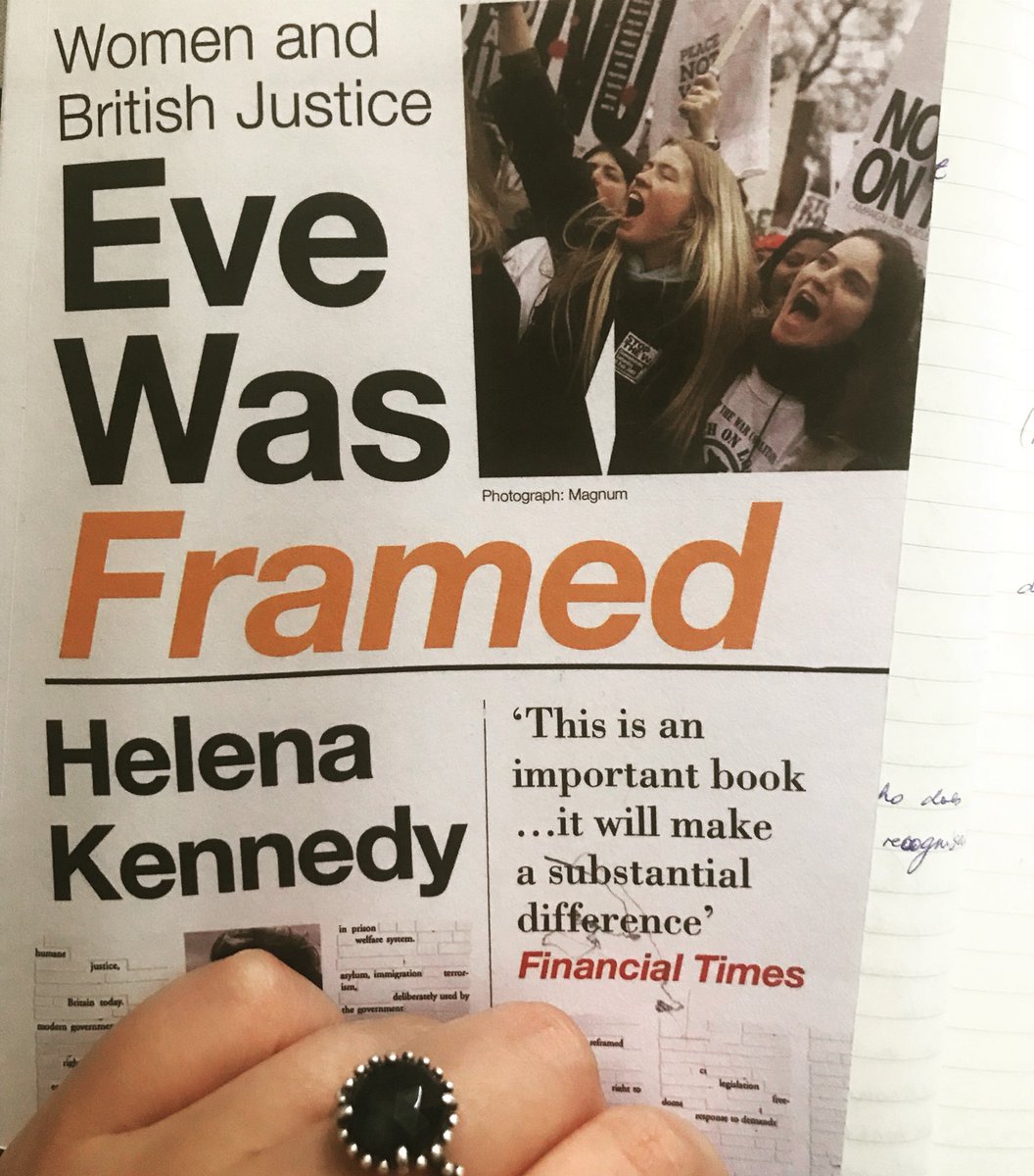 hellobrigitta's tweet image. A book that has stood the test of time because the status quo has not changed significantly for female practitioners! #EveWasFramed #IllusionOfInclusion #womeninlaw @vintagebooks @SocialistVoice @First100years @WomenInCrimLaw @WomenBarristers @WomenintheLawUK