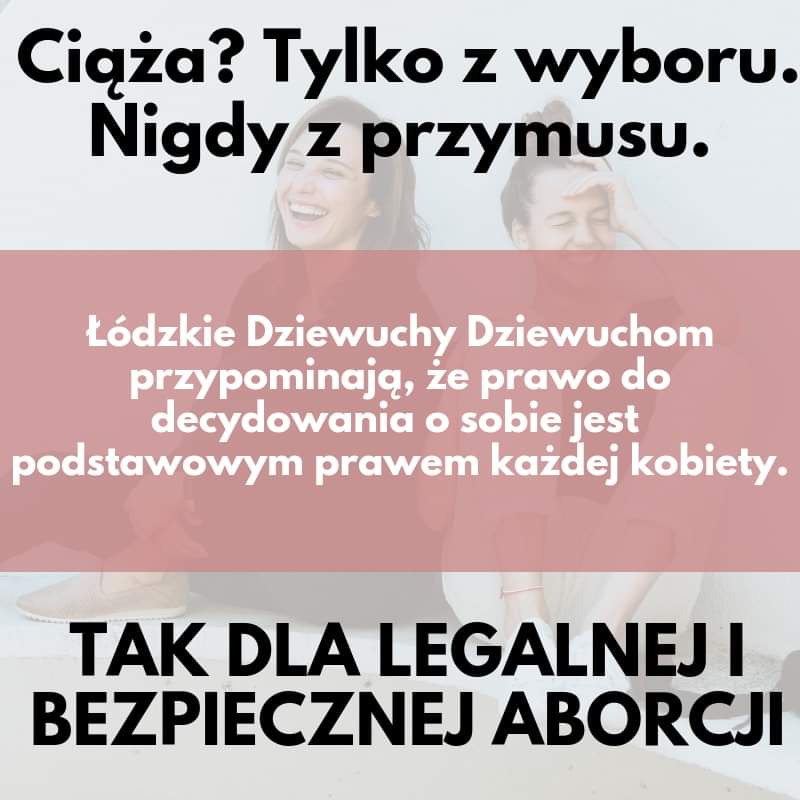 KobylinskaAgata's tweet photo. Grafika z naszej kampanii "Ciąża? Tylko z wyboru, nigdy z przymusu - Tak dla legalnej i bezpiecznej aborcji"! @FundacjaSPUNK
@DziewuchyLodz @strajkkobiet @kongreskobiet @federapl @M_Sroda @inicjatywaPL @barbaraanowacka
#walkaowybór #fightforchoice https://t.co/OMYOagSLbv https://t.co/PbhcmUWafN