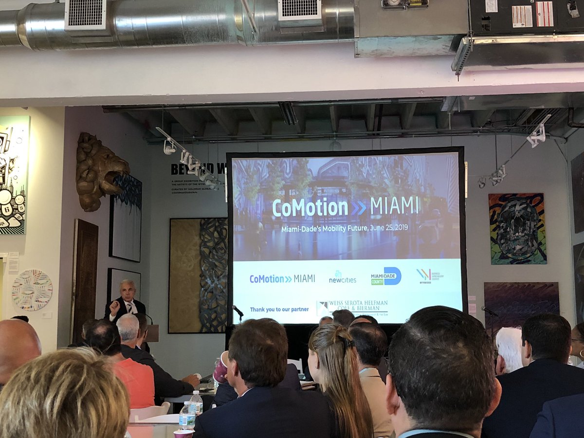 jonbelgrad's tweet photo. Talking transportation and mobility with @MayorGimenez @LA_CoMotion @NewCities and @WynwoodBID at the #MiamiMobility #MiamiTraffic #MiamiMobilitySolutions https://t.co/snw9bqk8XU