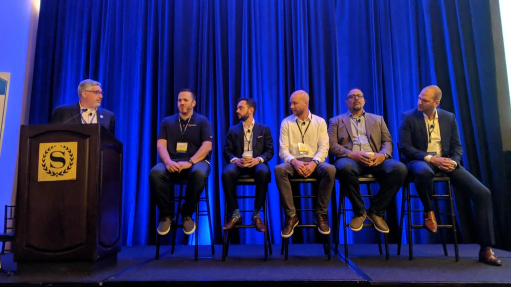 kaynemcgladrey's tweet photo. Quick: what's wrong with this photo at the #SeattleSummit?
For context, this is a #CyberSecurity and #infosec event... https://t.co/poETx2Wgic