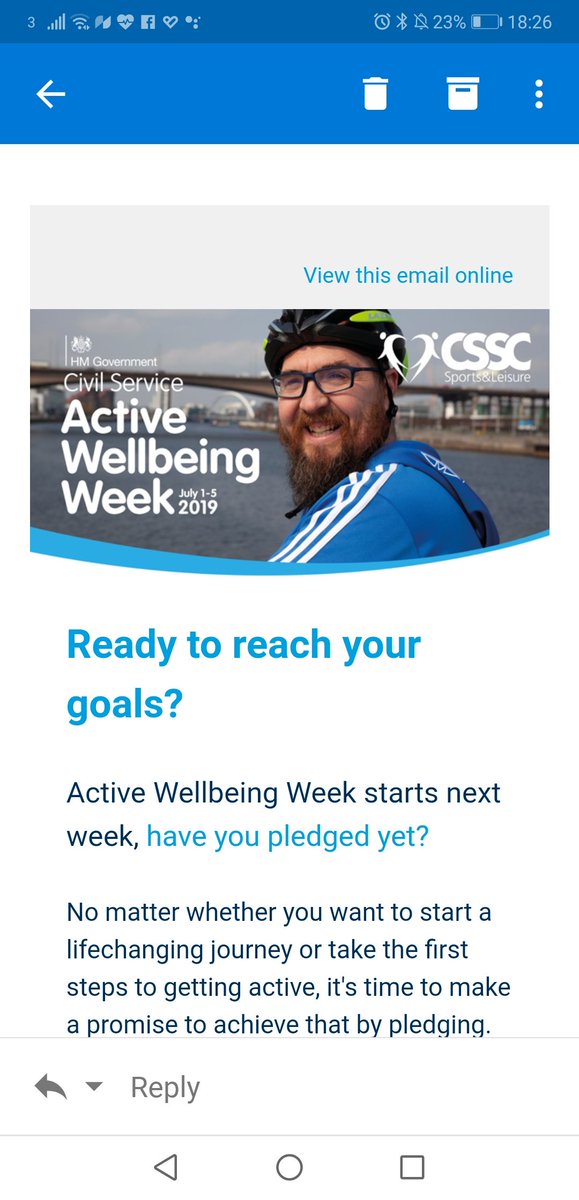 HowManyMiles_'s tweet photo. When you get an email from @CSSC_Official and it's yourself staring back at you.
Delighted to be a part of #ActiveWellbeingWeek https://t.co/ukRC70HWWB