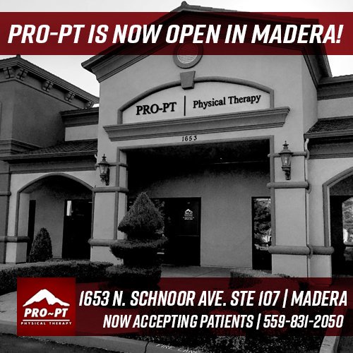 Yesterday was a big day for us as PRO-PT opened its doors to our newest clinic in #Madera! Paul Martinez, Madera native and long-time therapist, has joined our team and is ready to help you with your physical therapy needs! #proptproud #chooseus #physicaltherapy #choosept