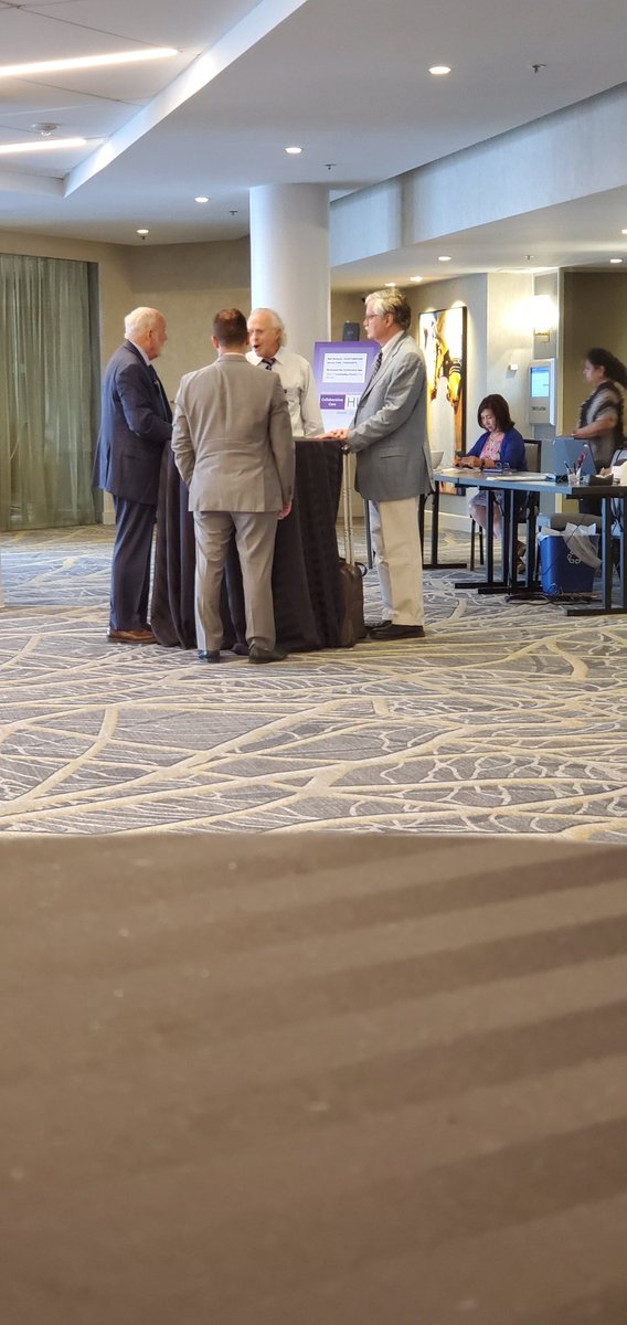 AlexBardakh_LTC's tweet photo. @AMDApaltc members @wassdoc @JohnFDerrRPh @AgingIsChanging and Dr. Terry O'Malley chatting at @LTPACHIT #CollabCareSummit Great to see more clinicians involved in HealthIT conversations. Their voice has been missing in trying to create innovative IT solutions #paltc #LTPACHIT https://t.co/rMTQiZLUnf
