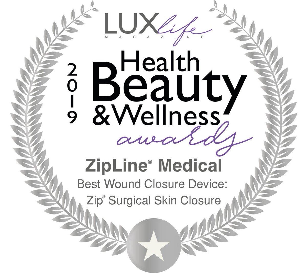ZipLine is delighted to be recognized as “Best Wound Closure Device: Zip Surgical Skin Closure” for 2019 Health, Beauty &amp; Wellness Awards hosted by LUX-life. 
ziplinemedical.com
#knee #hip #surgery #orthopedic #zip #ziplinemedical #suture #staples