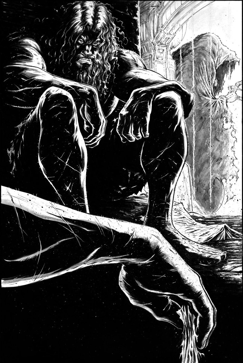 One of my creative babies called 'The Believer'; no, he's not a  religious fanatic but one who believes in the best parts of humanity and  in himself to change things for the better. This has been in my head  for a quite a while and will most likely be  my first kickstarter soon.