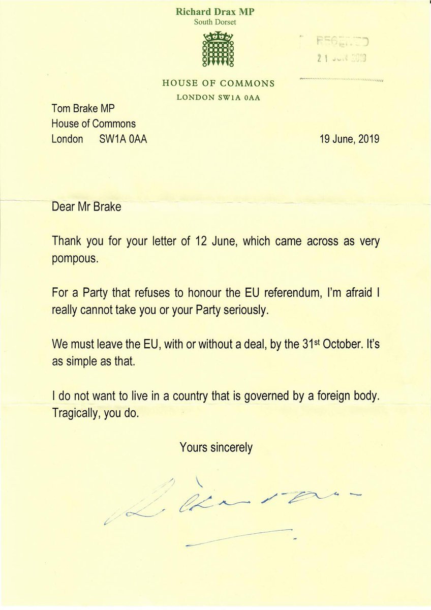 Tom Brake tweet media