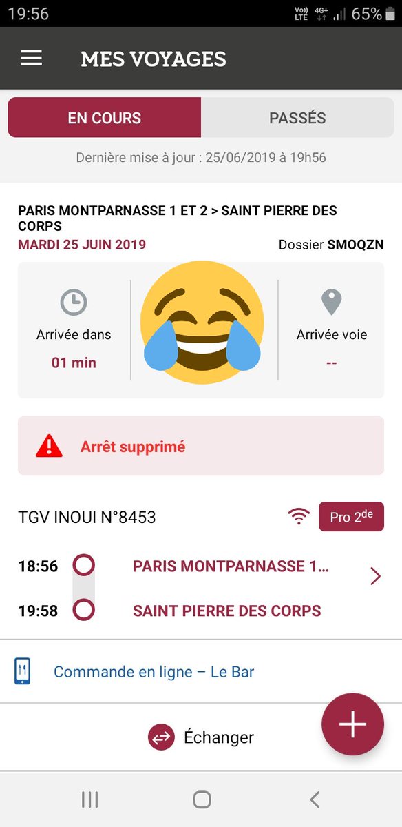 frgat37's tweet photo. #tgv8453 arrêt du train a st pierre supprimé pendant le voyage... #sncf en retard... https://t.co/8OfM9ithjG