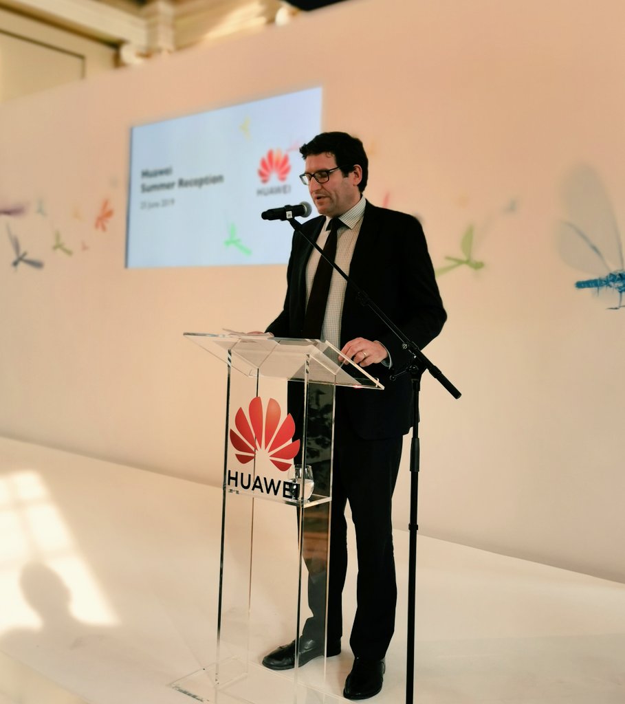 KRingsdore's tweet photo. Our Summer Reception is officially opened by @edbrewster Marking 18 years of @Huawei in the UK #HWSummerreception https://t.co/9epI7MKCy3
