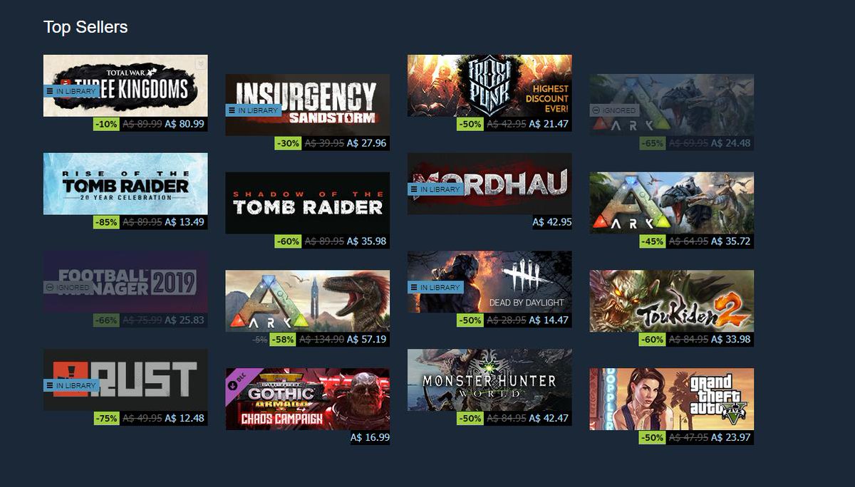 Merc_Commander's tweet image. All these years and GTA V is still in the top selling category. Also, big recommend Frostpunk and Insurgency Sandstorm