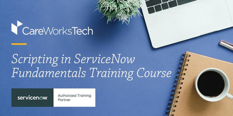 CareWorksTech's tweet image. Looking for @servicenow training? Register today to join our upcoming Scripting in #ServiceNow training course! 
eventbrite.com/e/730-81-scrip…