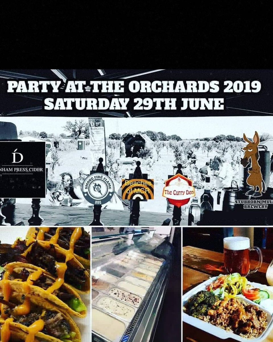 StubbornMuleBru's tweet photo. 29/6 12-8 with @dunhamciderman @dunhampresscider for our #beerciderfest #familyfunday #craftbeer #craftcider #craftlager #gin #prosecco #wine &amp;
#streetfood @smokefireflamebbq &amp; @thecurrydensk #icecream #tunes from @beachesofmcr &amp; for kids #bouncycastles &amp; @B_forButterfly https://t.co/kdTscpGq6q