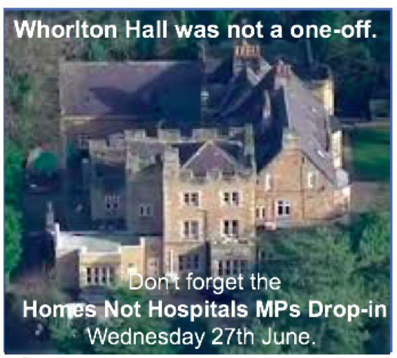 *Tomorrow* I’m hosting a drop in for MPs to hear the devastating experience of autistic people and people with learning disabilities in hospital accommodation like Whorlton Hall &amp; the reform we urgently need to protect &amp; uphold human rights #HomesNotHospitals