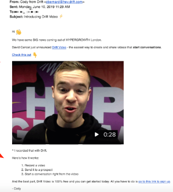 jacquelinebai__'s tweet photo. Play #1: Product announcements
There are 3 key components: the hook, a hyperlink to the video, an animated GIF, AND a short summary of the video 📹
(We used this play in our #HYPERGROWTH product launch 😉)
#VideoinEmail https://t.co/l2AkyTkloW