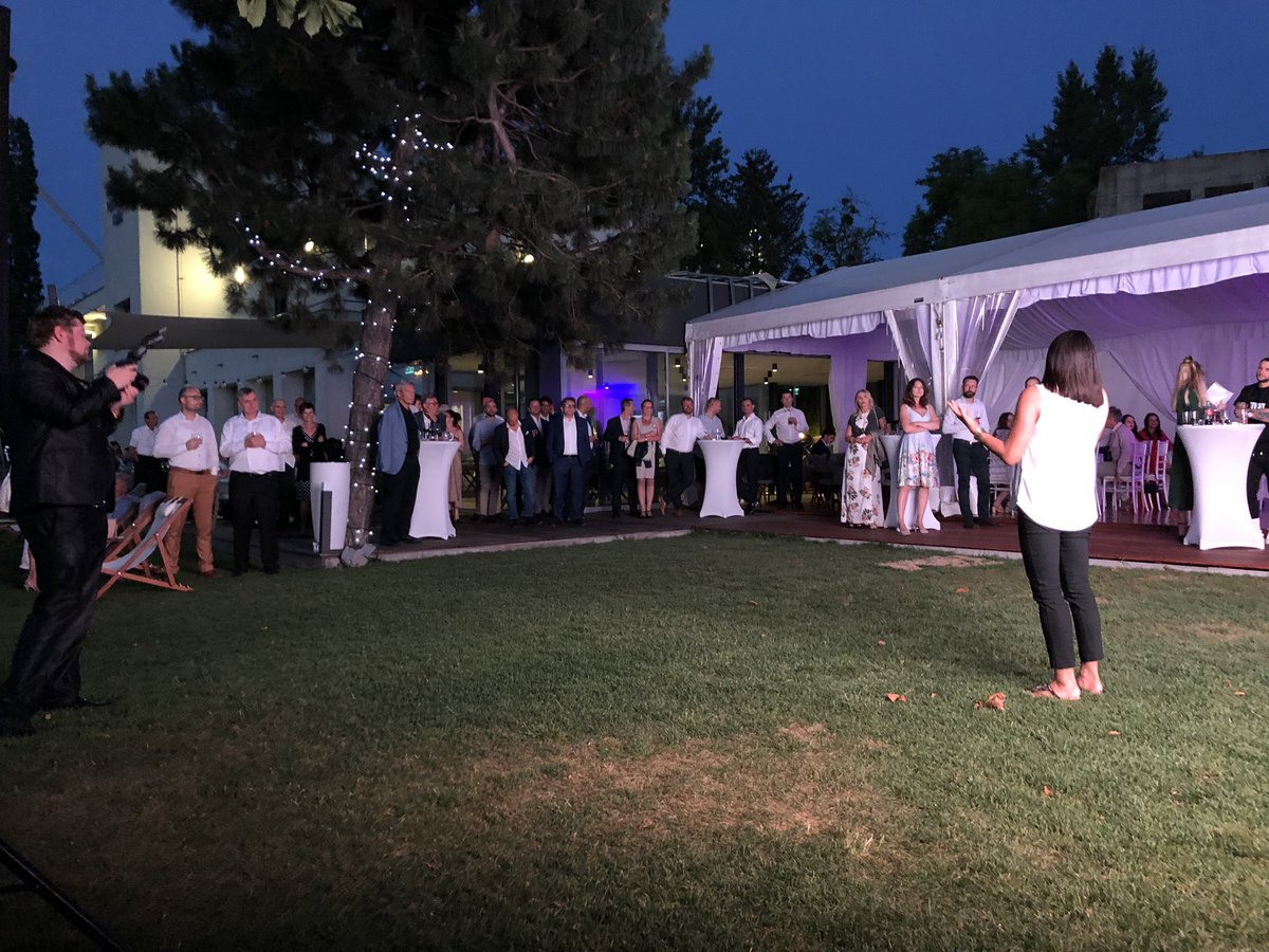 WeTomorrow_one's tweet photo. We had a blast at the Novis Sunset Event in Bratislava! Thanks for the invitation and the generous donations. ❤️📚 #forabrightertomorrow #sunsetevent https://t.co/L8jI56sNGz