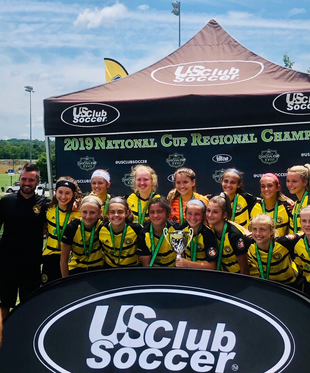 HoundsAcademy's tweet photo. Congrats to the 05 RDA ⁦@theECNL⁩ LadyHounds, CHAMPIONS of the ⁦@USClubSoccer⁩ Southeast Regionals! 

👏👏👏 to the 04s on a great run, falling in the finals in PKs - very proud of your effort, girls! https://t.co/abCBCDmG6C
