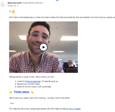 jacquelinebai__'s tweet photo. Play #3: Onboarding PQLs
The key components for this one are: the welcome/hook plus the classic animated GIF, instructions, and then a 👉 CTA 👈
#VideoinEmail https://t.co/HXkhSL9AS3