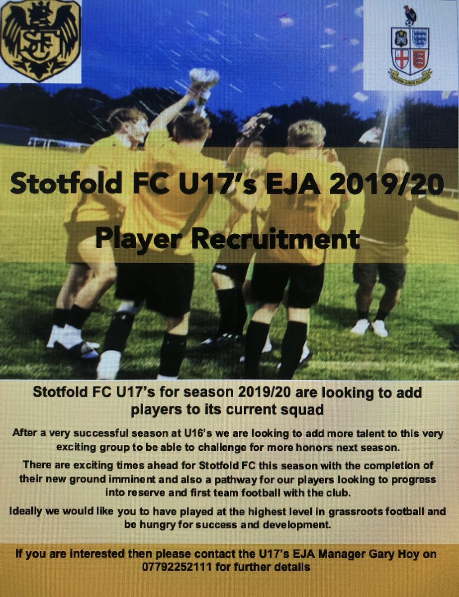 glen_sharp's tweet photo. @stotfoldejaU16 @EJALeague @stotfoldfc https://t.co/ZnrDjOriwg