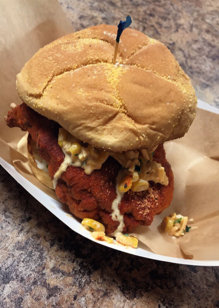 armsnfarms's tweet photo. If any of my twitter pals are in #Blono &amp; want to have the best hot chicken sandwich of your life, hit me up. I’ll take you to the #PopUpChickenShop. https://t.co/TcR51EMnjl