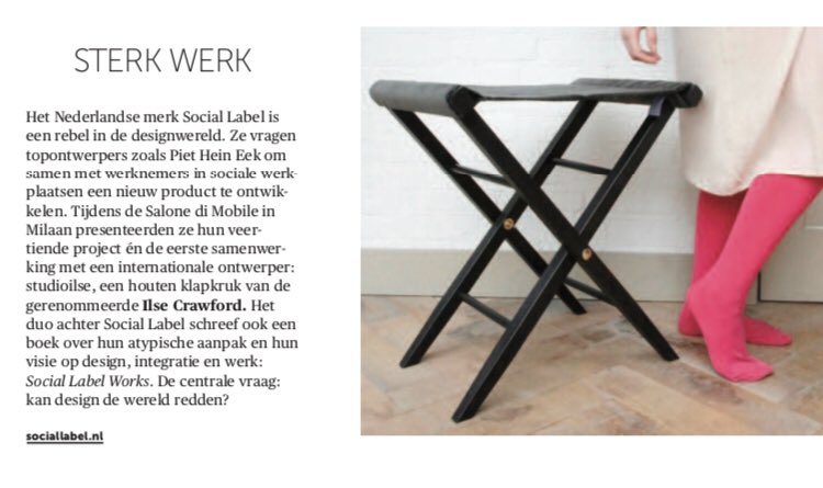 social_label_'s tweet photo. Mooi stukje #sociallabel #Velvet opvouwbare luxe kruk met #velvet zitting ism @gemeenteHelmond in @demorgen ontwerp #studioilse #ilsecrawford #oscarpena gemaakt door #jobfactory @SMOHelmond met rest #fluweel koninkl #textiel fabriek Raymakers. Intekening via shop@sociallabel.nl https://t.co/GUORoYoqny