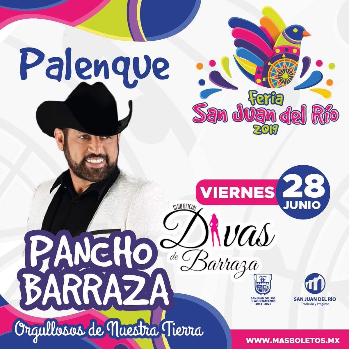 NoemiSuarz's tweet photo. ♥Nos vemos este próximo viernes 28 de Junio en el palenque de la #FeriaSanJuanDelRio2019 en #SanJuanDelRio #Queretaro
¡No Faltes!
@DivasDeBarraza
@PanchoBarraza20
@RBMUSICOFICIAL https://t.co/LtksR6AkY0