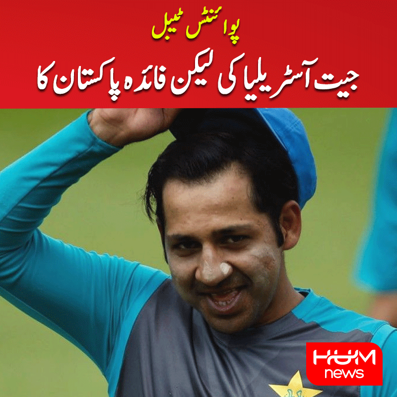 humnewspakistan's tweet photo. پوائنٹس ٹیبل، جیت آسٹریلیا کی لیکن فائدہ پاکستان کا
---------------------------------------
مزید پڑھیں: https://t.co/QvHhl2yPKB
---------------------------------------
#HumNews #Pakistan #Cricket #PAKvNZ #NZvP https://t.co/9T0cJNsoAz