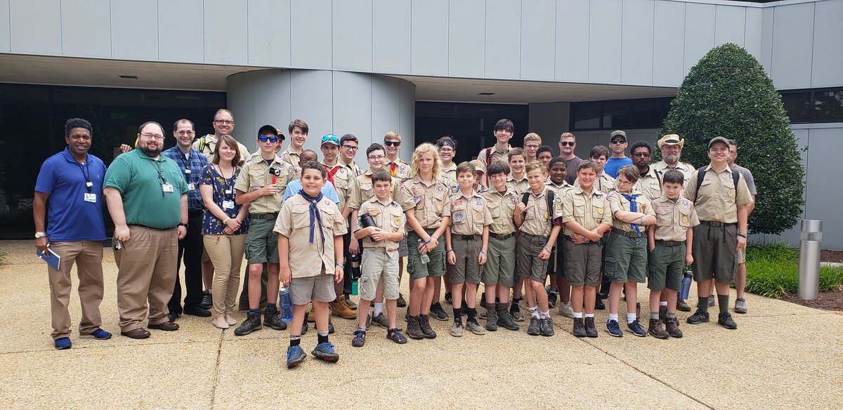 I get by with a little help from my friends at DE. Wil McNeil, Jonathan Warren &amp; Kristin Welch came to the rescue to help Scouts earn merit badges at the Surry Nuclear Info Ctr.