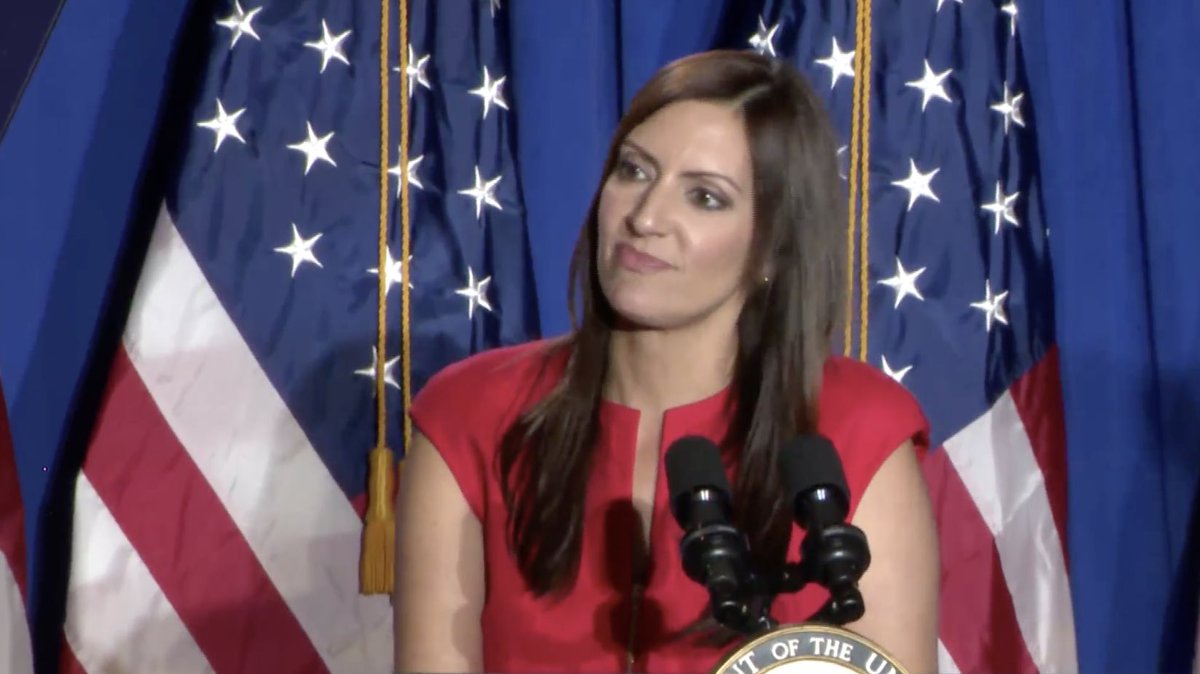 JeanetteNunezFL's tweet photo. “Today, I stand before you honored to co-chair the Latinos for Trump Coalition because as we approach the 2020 election, it is our job to show our support for a President that understands our values: the values of faith, family, hard work and opportunity for all.” https://t.co/k11hiOdDrH