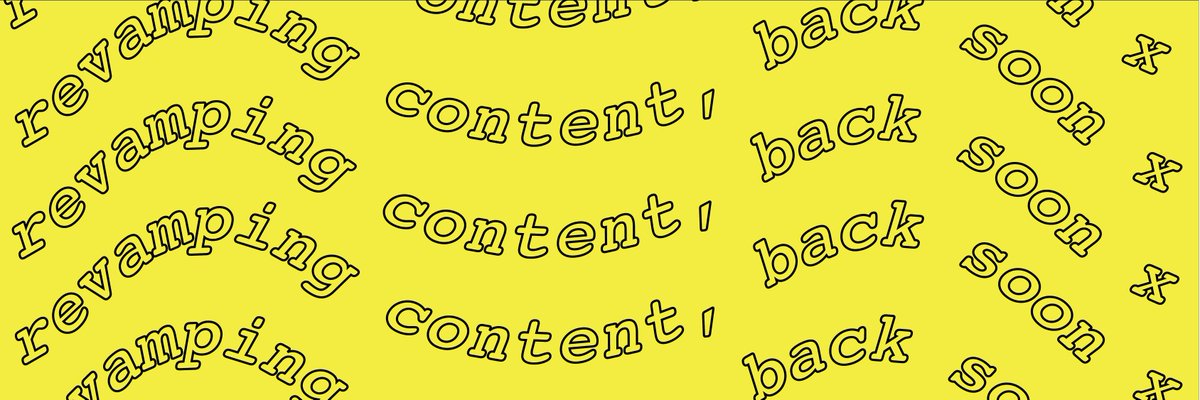 We're going quiet for a short while because we're preparing some freshly made content for you. 💕

Stay tuned and see you soon! Stripped x