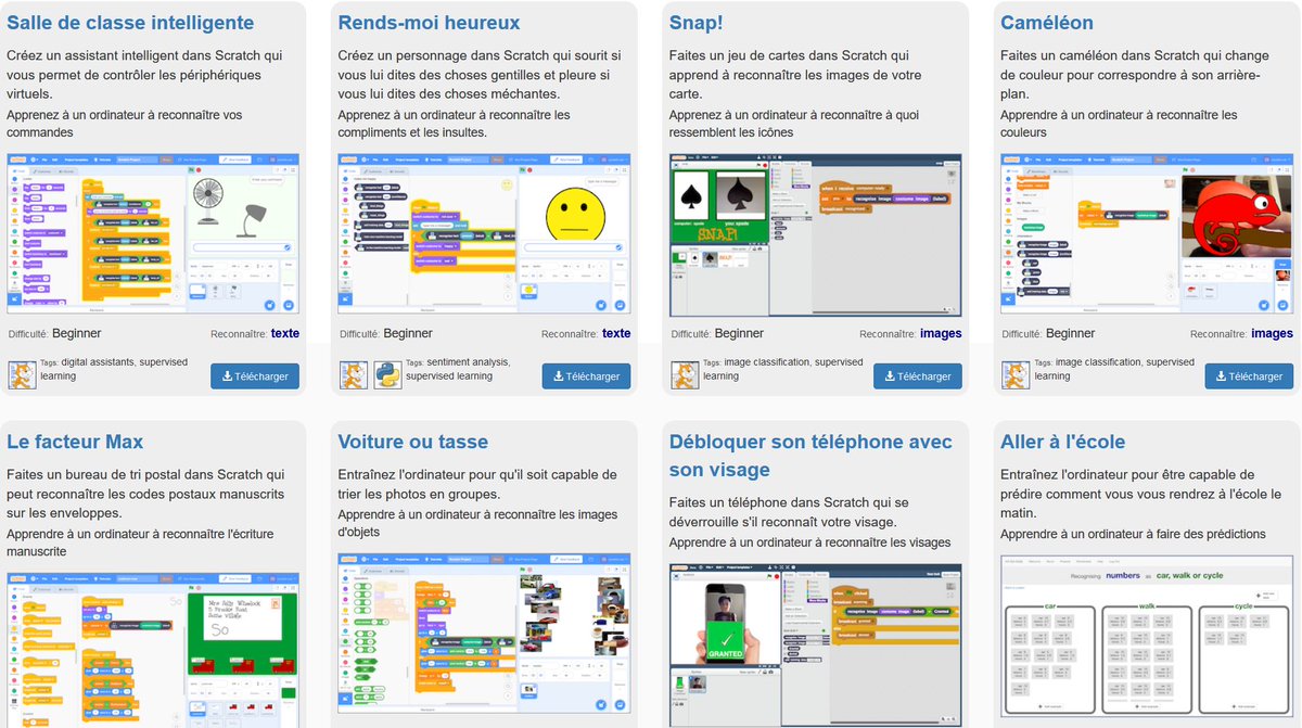 mdrechsler's tweet photo. Présentation de l'apprentissage machine (machine learning) dès l'école #primaire. Expériences pratiques en classe ou dans des activités parascolaires Exemples de projets d'apprentissage machine #IA #MachineLearning https://t.co/2E2pXqF2nO https://t.co/jRr3nBlLXY