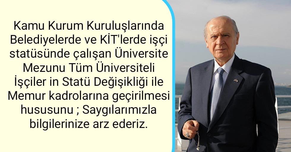 Kamuda çalisan onbinlerce Üniversiteli Işçi statü değişikliği istiyor.

Yakın zamanda çıkacak olan bir torba yasasında konu ile ilgili değişimin gündeme gelip yasalaşması üniversiteli gençleri memnun edecektir

 #ÜniversiteliİşçilerDuyulsun