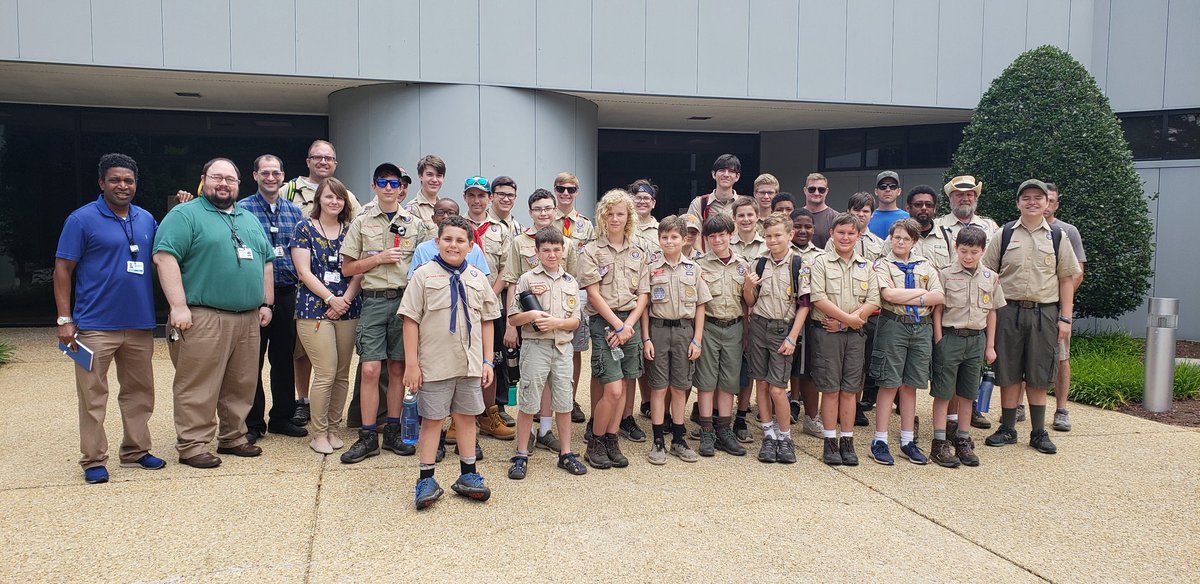 I got by with a lil' help from my friends at DE as Wil McNeil, Jonathan Warren &amp; Kristin Welch came to the rescue to help these Scouts earn their merit badges at  the Surry Nuclear Info Ctr.