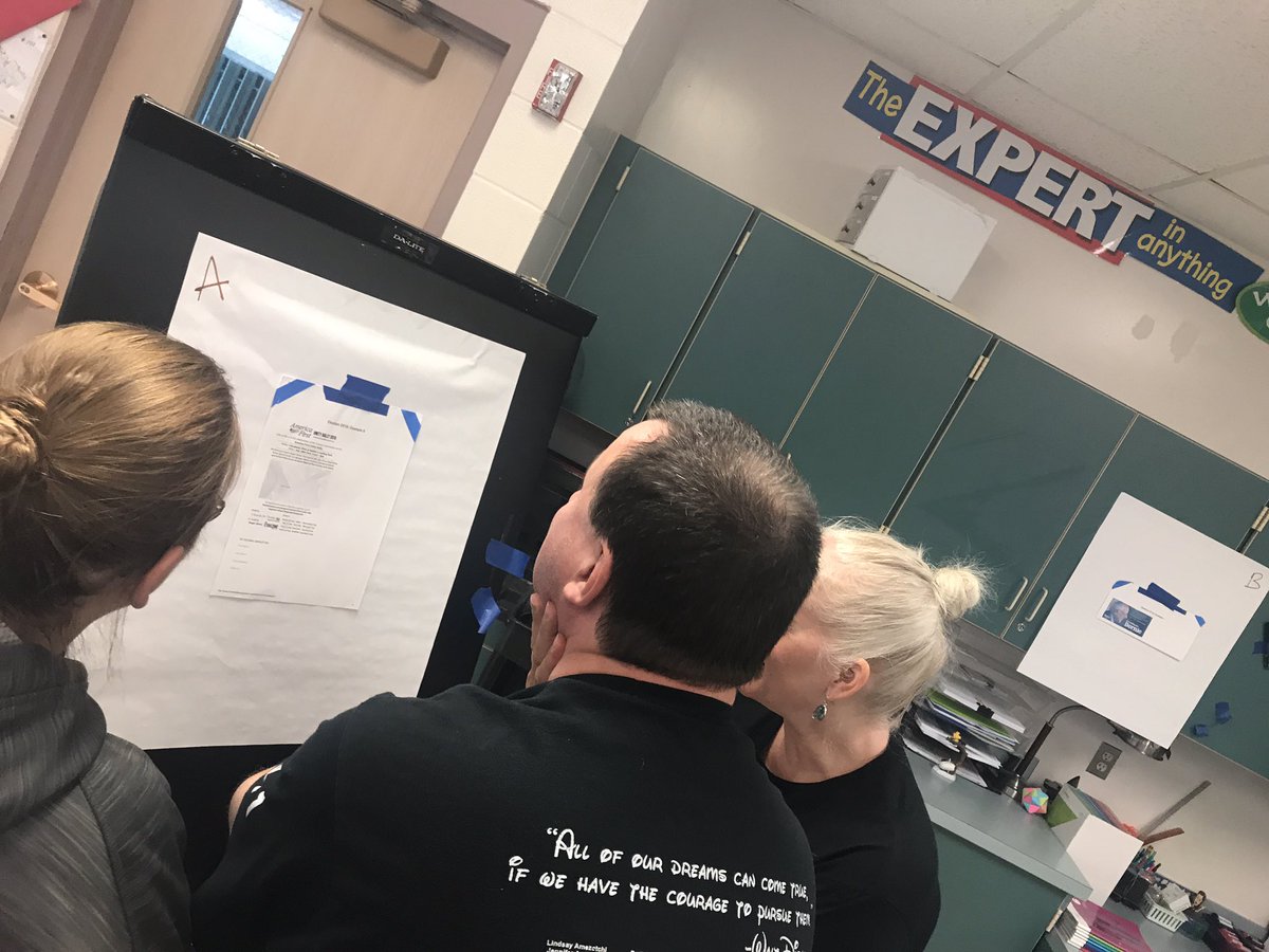 Another great day of learning with @daneels_m in support of inquiry through media and news literacy. Thanks, Mary Ellen and teachers for great resources and dialogue. #dontbestingy #d303learns #d303pride