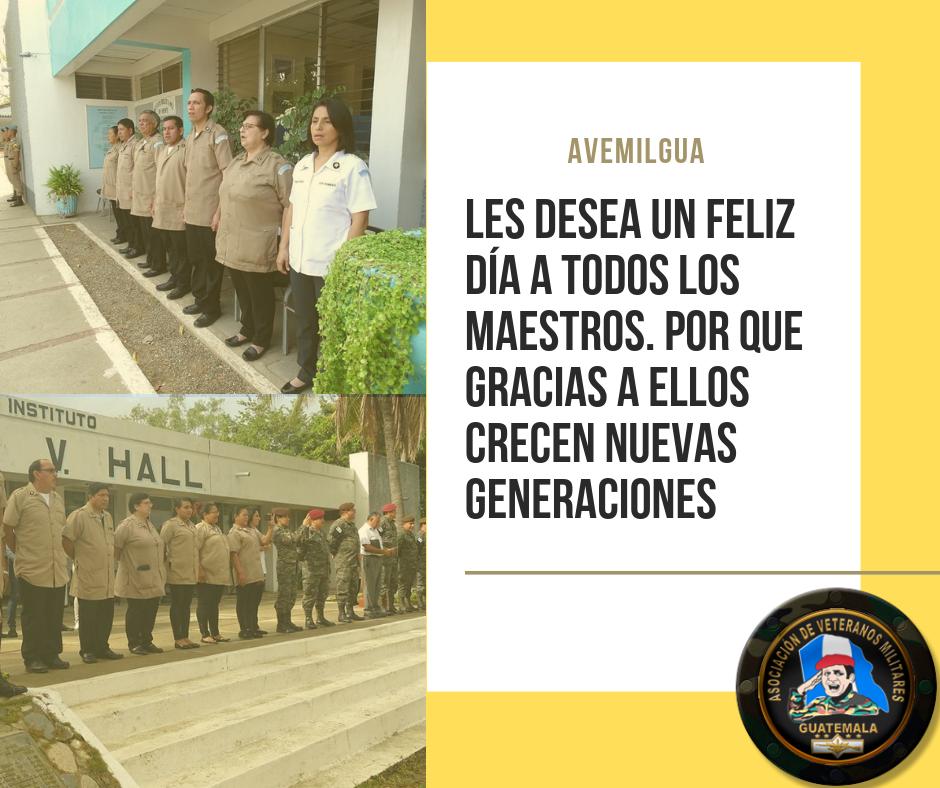 Feliz día a todos los maestros que forman a generaciones para hacer de un mejor país a Guatemala...