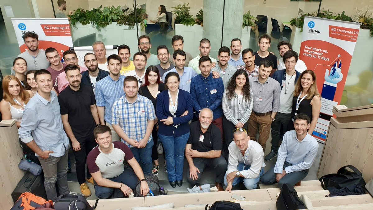 ReloadGreece's tweet photo. It was fantastic to finally meet the RG Challenge19 cohort today! So many passionate and driven #entrepreneurs & we can’t wait to #mentor their incredible #startups - watch this space for updates each day of the programme! #RGChallenge https://t.co/62ZEtrEnIh