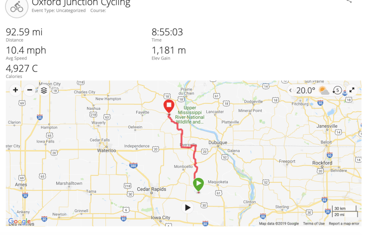 Still going strong for #Bike4MS! I biked nearly 92 miles yesterday and visited the Field of Dreams location where the movie was filmed - the corn was too high for me to have my James Earl Jones moment. 

Tomorrow we'll be biking into Minnesota, followed by Minneapolis.