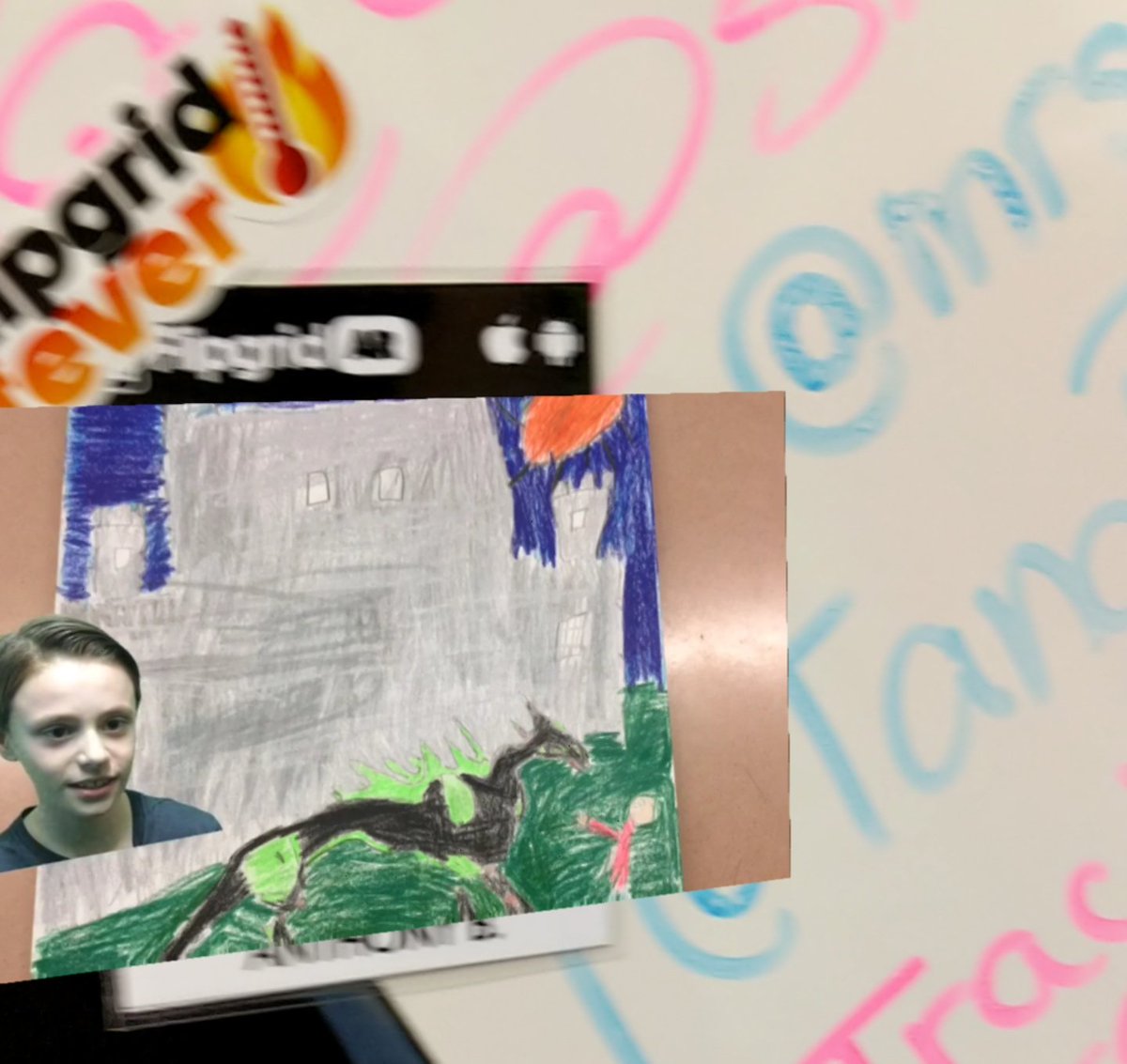 JoeMarquez70's tweet image. Are you sad that @hpreveal aka aurasma is no more? Use @Flipgrid&apos;s new AR codes for interactive gallery walks and AR for student yearbooks!!!