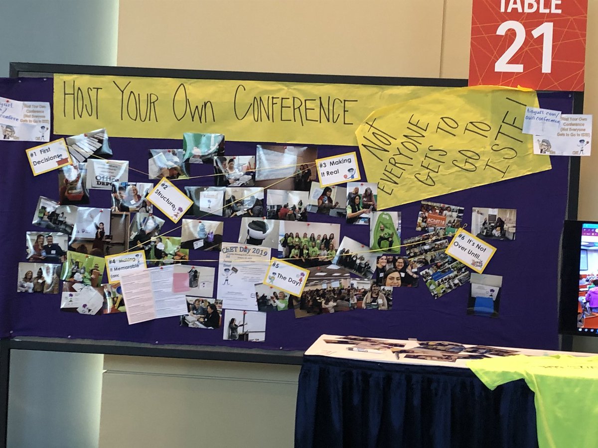 🙌🏻 This poster session was super helpful! Walking away with an assortments of tips and ideas for the upcoming mini-conference I’m planning! TY <a href="/teacherkimj/">ミラー柴崎</a> tinyurl.com/ownconference #iste19