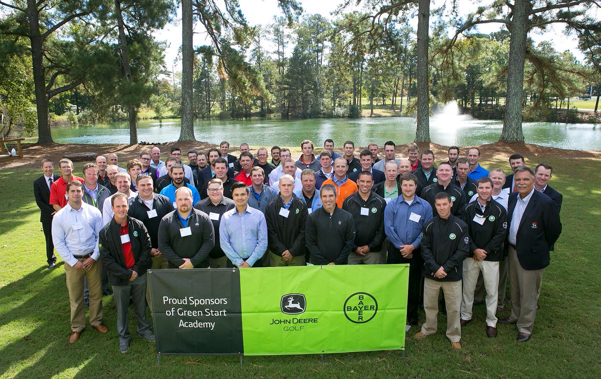 JohnDeere's tweet photo. Attention assistant golf course superintendents: the deadline for Green Start Academy applications is this Friday, June 28. Enter here https://t.co/dNHCokSlaV . Why should you? Brad Quackenbush of Mountain Lake Golf Club explains why: https://t.co/mbLITv8YqP https://t.co/1iqNgEaKYR